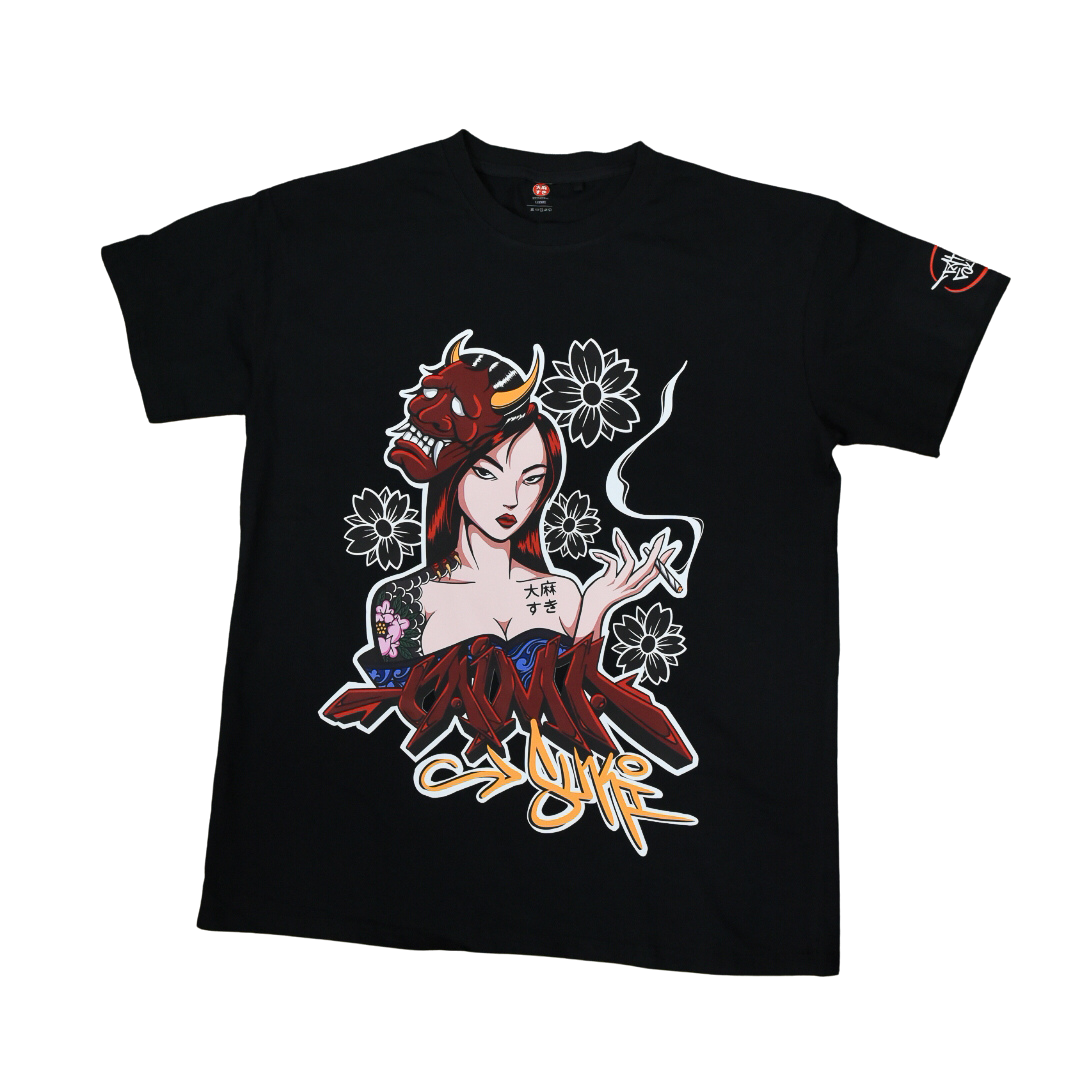 HANNYA HAZE T-SHIRT Black