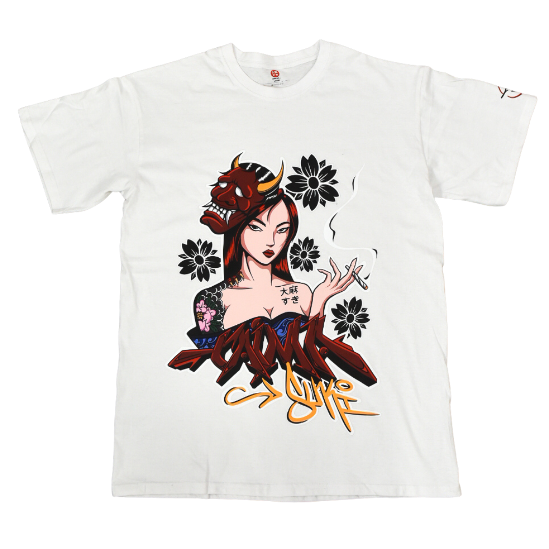 HANNYA HAZE T-SHIRT White