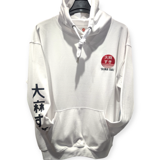 Hannya Haze Hoodie White (Embroidered)