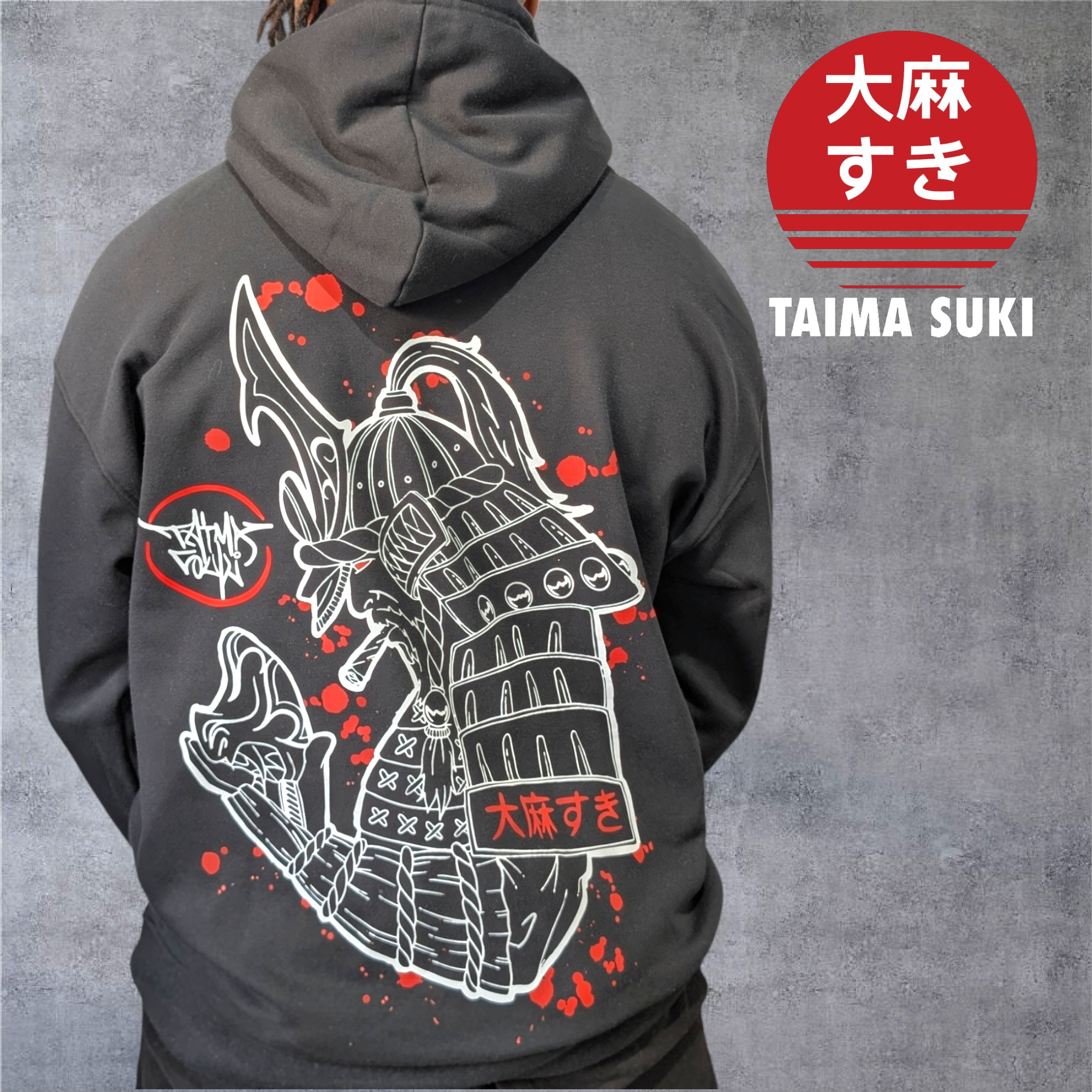 Taima Kanji Drop-Shoulder Tee